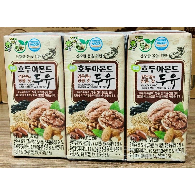 Sữa đậu nành dooly hàn quốc - lốc 6 hộp 200ml
