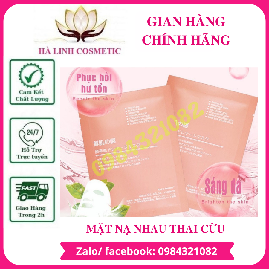 Giá sốc 50 miếng mặt nạ nhau thai cừu Nhật Bản (hàng hót giá sỉ)
