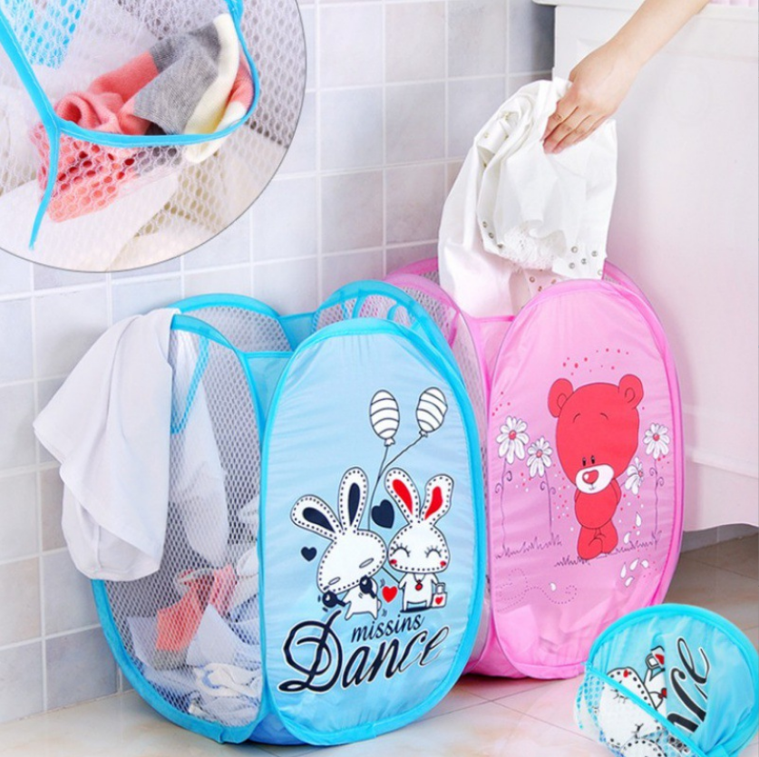 Giỏ  Lưới Đựng Quần Áo  Đựng Đồ Chơi Cho Bé Túi Đựng Đồ Vật Dụng Đa Năng A3652