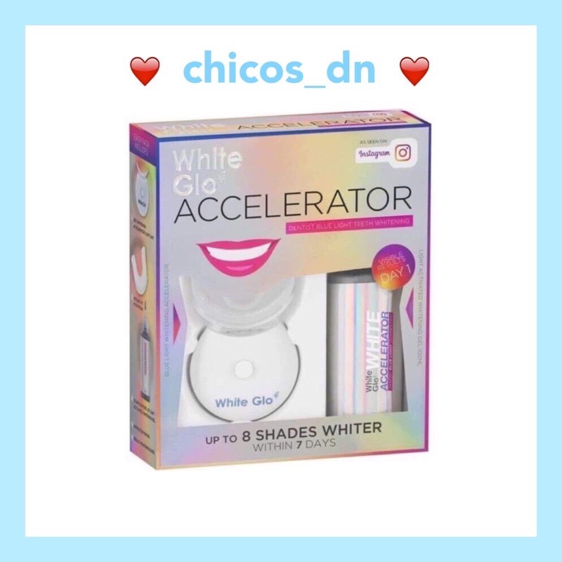 Set trắng răng White Glo Accelerator