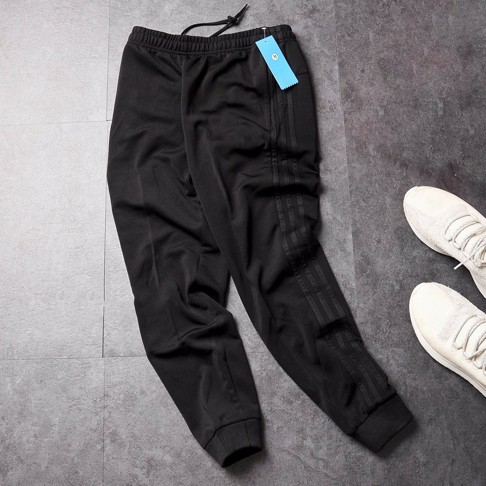 Quần jogger thể thao nam 3 sọc đen mã 114