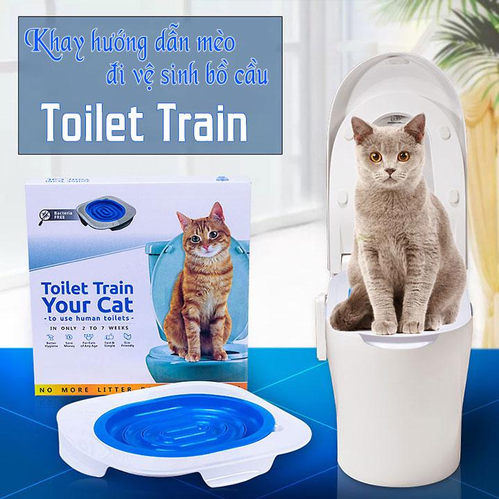 [HOÀN TIỀN 10%]Dạy mèo vệ sinh bồn cầu Toilet Train Cao Cấp - Cutepets