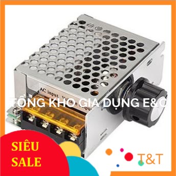 Chiết áp, bộ điều khiển tốc độ động cơ , ánh sáng công suất lớn 4000W 0-220V