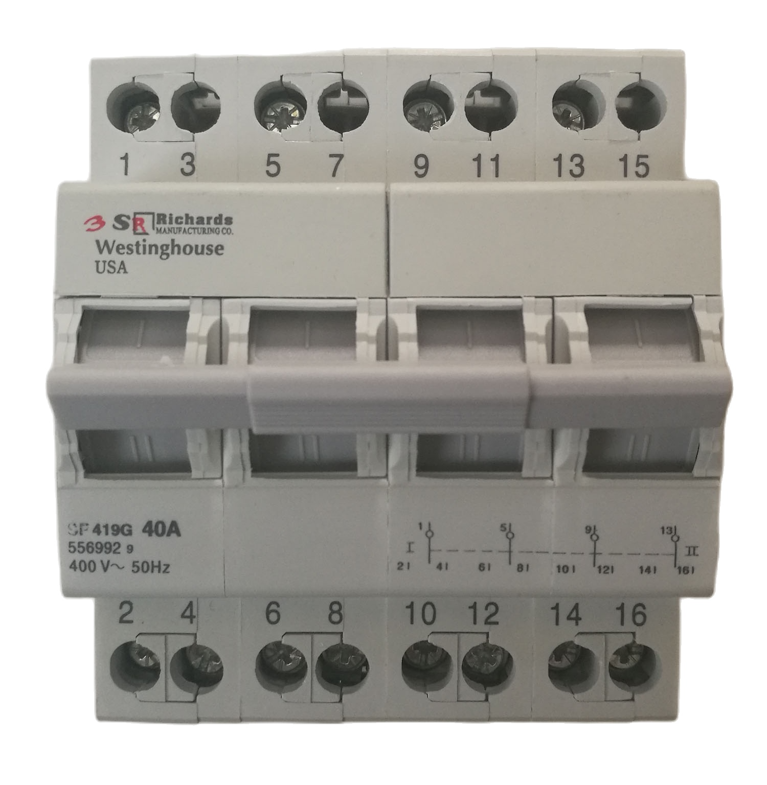 Cầu dao đảo chiều - richards westing house -usa.cầu dao đảo chiều 4p-63a, 100a, 25a. mỹ