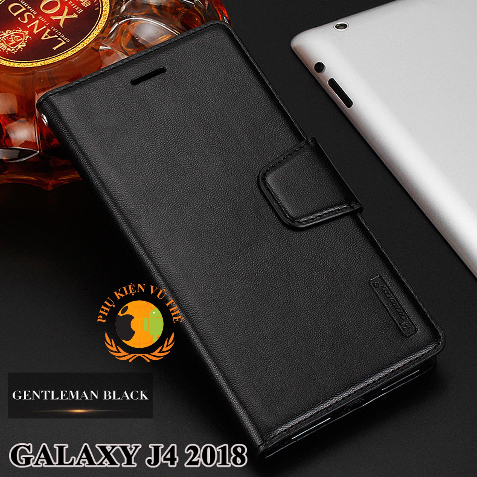 Bao Da Kèm Ví 2 in 1 Samsung Galaxy J4 2018 Hanman