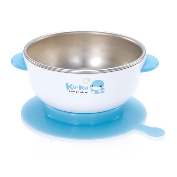 Chén ăn dặm inox có đế hút chân không