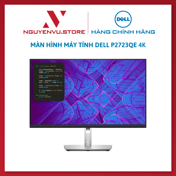 Màn hình Dell P2723QE 4K (27"/3840x2160/IPS/60Hz/5ms/USB-C) - Hàng Chính Hãng