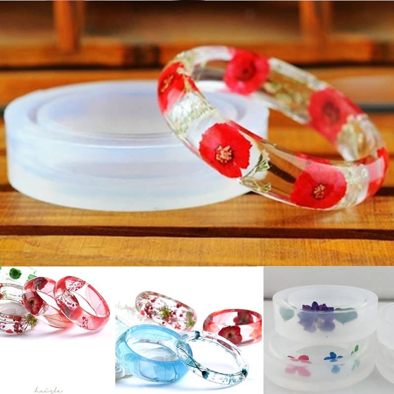 Khuôn silicone làm vòng đeo tay trang sức.