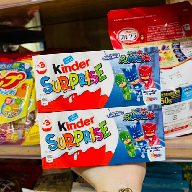 Hộp 3 Trứng Kinder Surprise Pháp - 3 Pieces x 20gr - Date T4/2022
