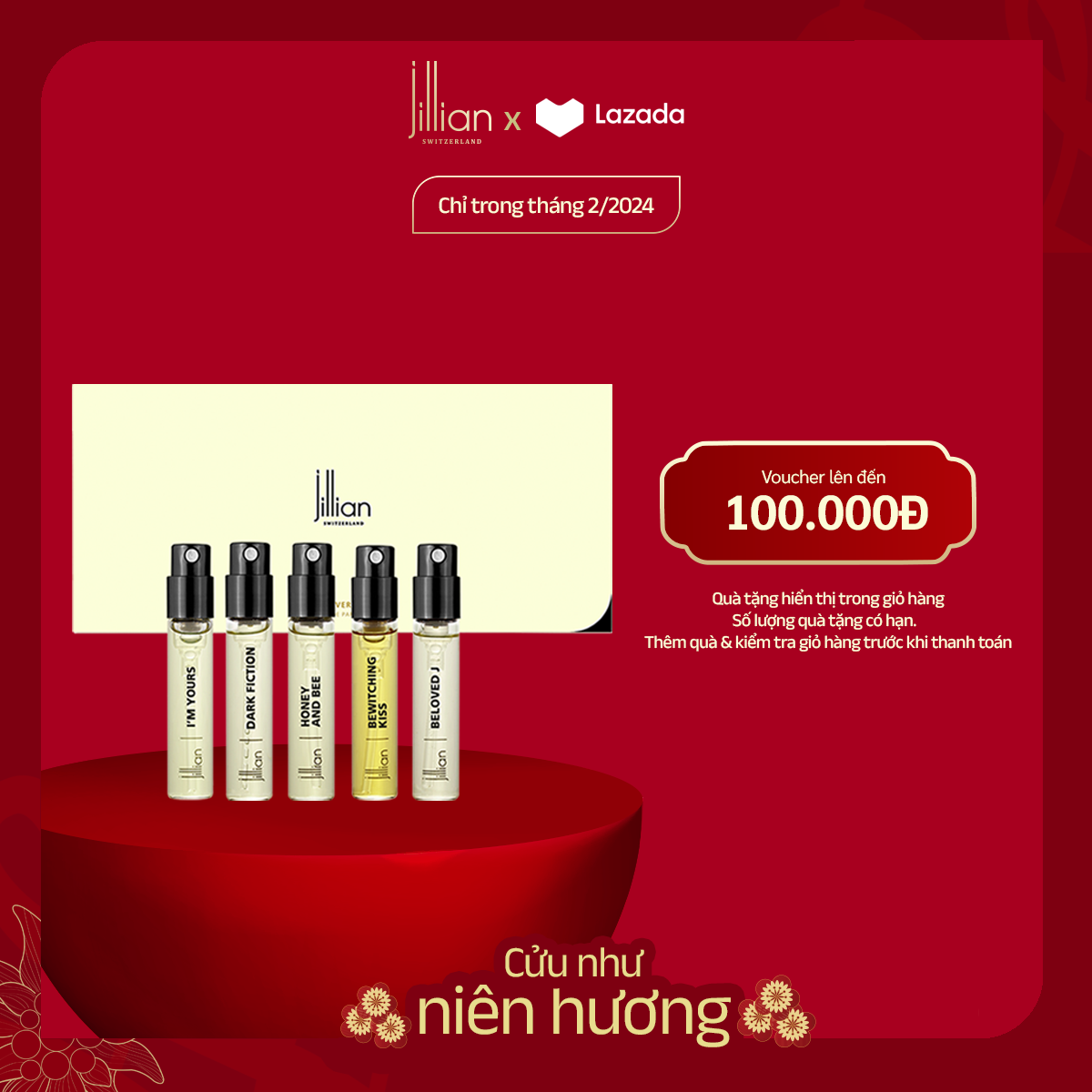 Set nước hoa jillian nữ women's bold discovery 5x2.5ml