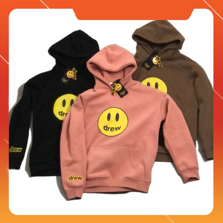 Áo hoodie Drew nam nữ, Áo hoodie nam nữ unisex nhiều màu 2 lớp dày dặn full tem mácAOUNISEX