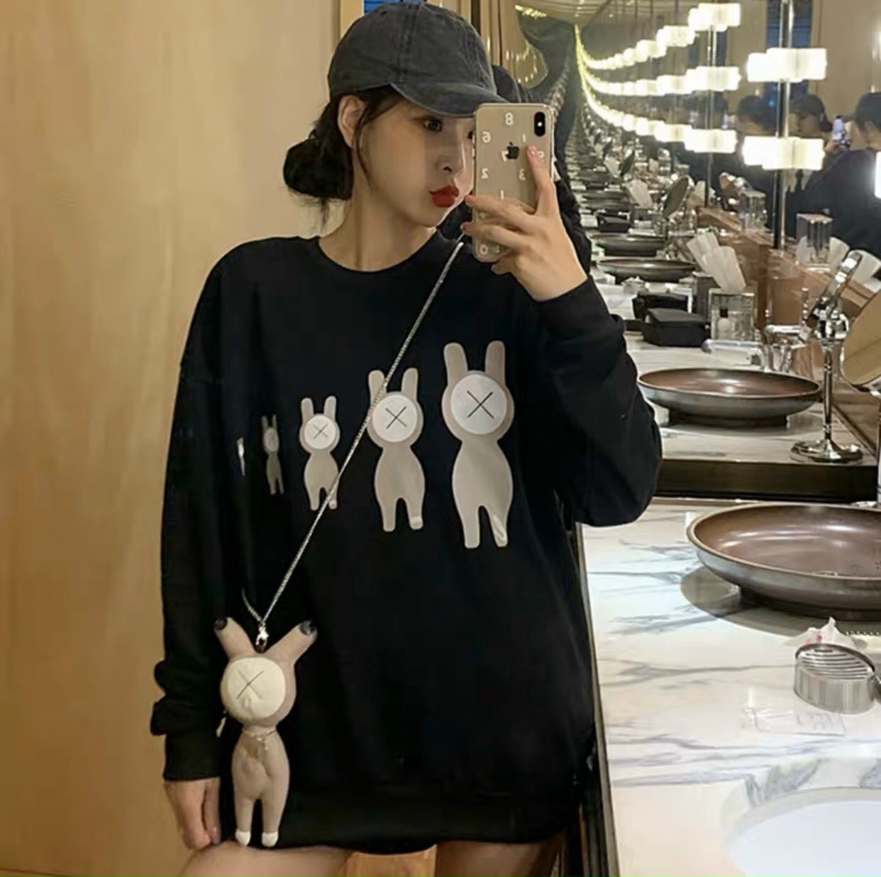 Áo phông áo thun nam nữ form rộng tay DÀI Unisex ĐÀN GẤU VUI NHÔN Từ 50-70kg