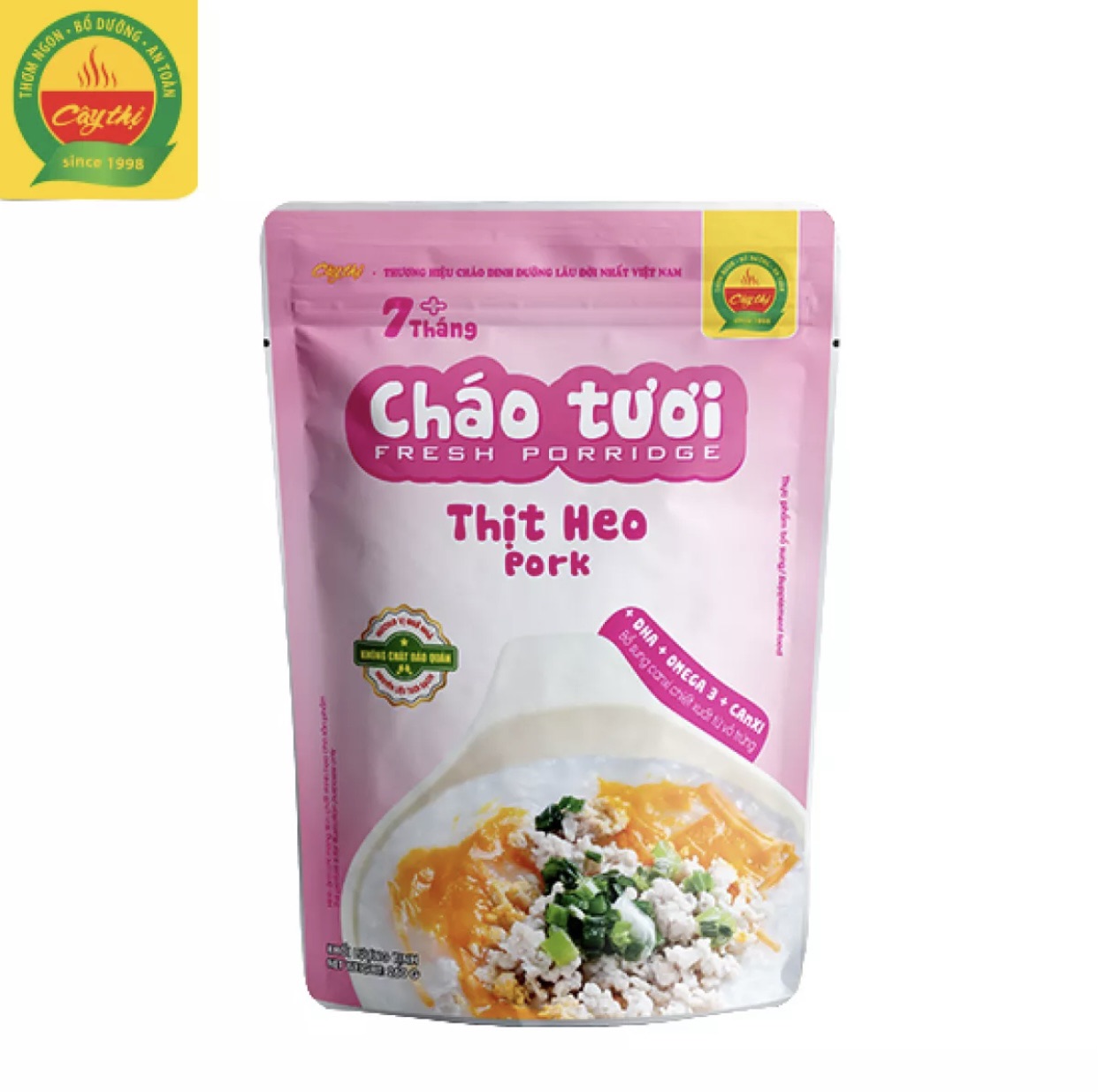Cháo tươi Thịt heo - Mở gói ăn ngay
