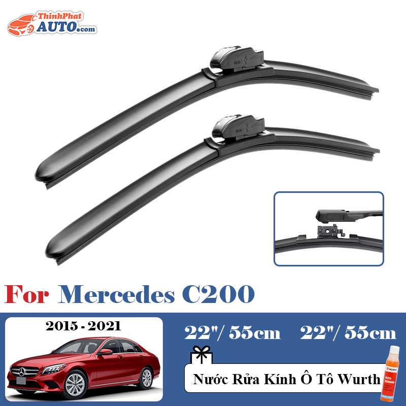Gạt mưa xe mercedes c200 silicone