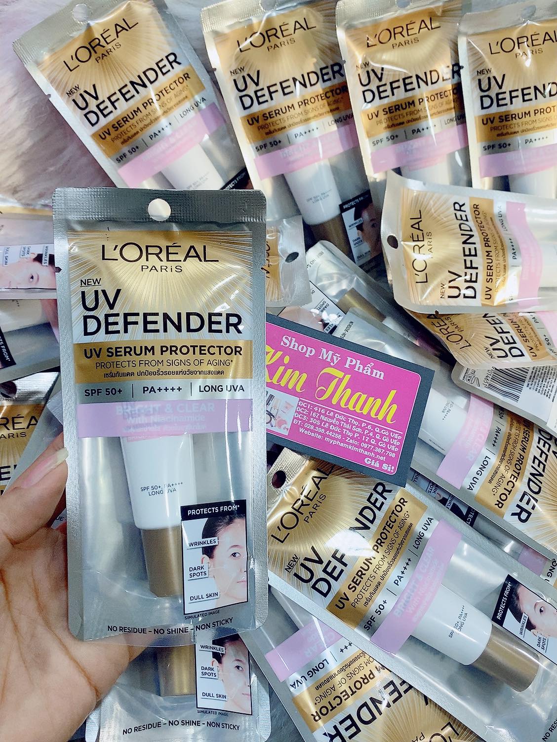🎁 kem chống nắng loreal uv defender spf50+ pa++++ 15ml