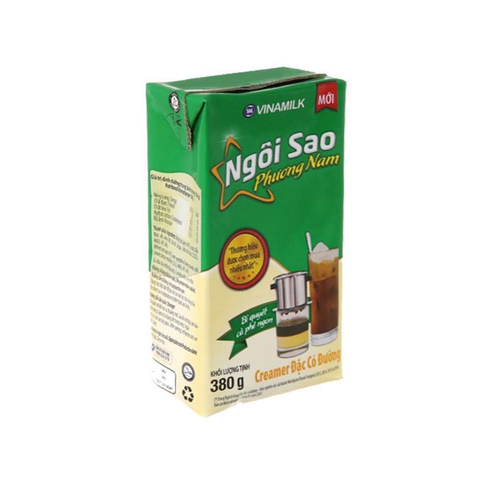 HỘP SỮA 380GR SỮA ĐẶC NGÔI SAO XANH LÁ VINAMILK (DATE MỚI 12 THÁNG) ELAINA COSMETIC