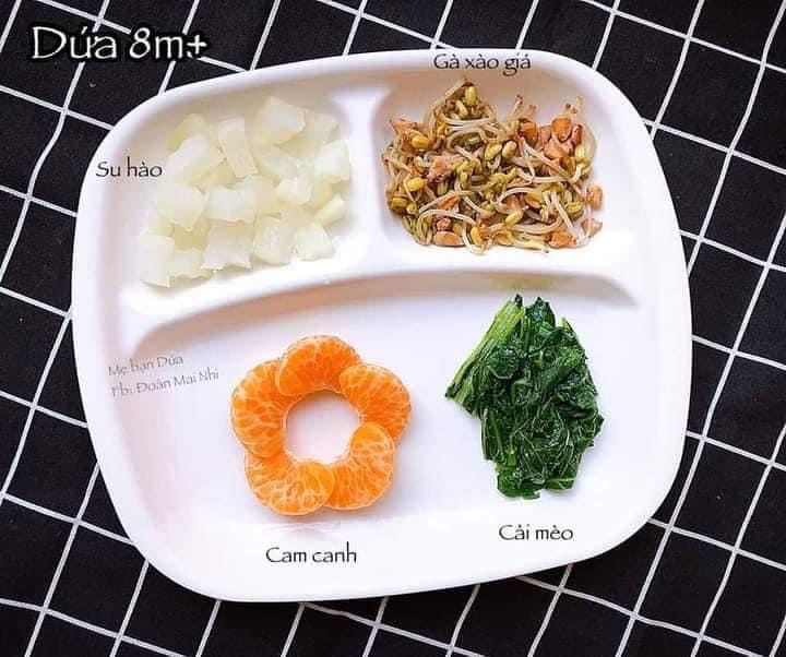 [HCM][Hàng Nhật] Khay ăn dặm vuông 3 ngăn Inomata Nhật Bản cho bé ăn dặm BLW ăn dặm kiểu Nhật Sumishop2019