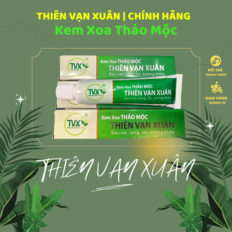Kem xoa bóp thảo mộc - thiên vạn xuân - đau nhức cơ thể