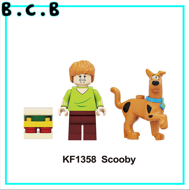 Minifigures và nhân vật chú chó siêu quậy Scooby Doo và shaggy - Đồ Chơi Lắp Ghép Xếp Hình Mini Mô hình KF1358