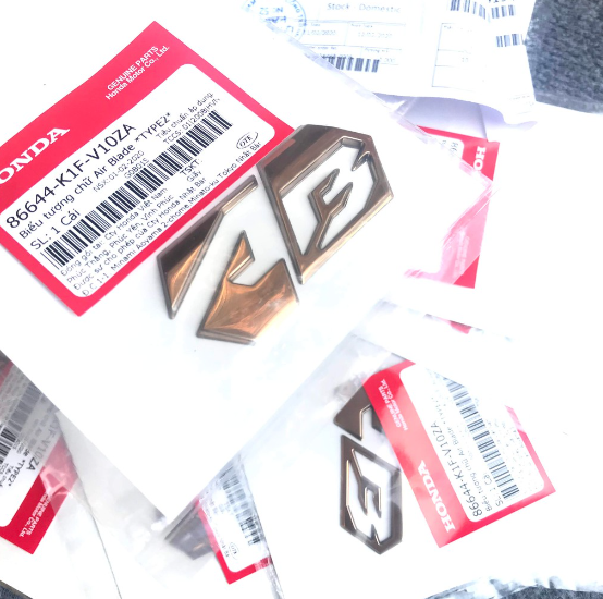 Tem logo chữ ab xe airblade 2021 - giá 1 cái