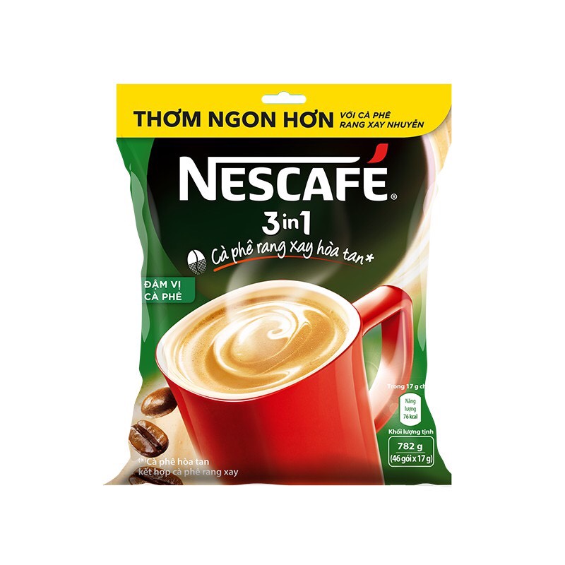 Cà phê rang xay hòa tan Nescafé 3in1 đậm đà hài hòa/ đậm vị cafe