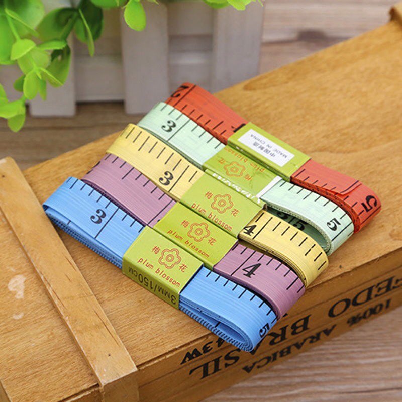 Thước dây may đo mềm dẻo chiều dài 1.5m nhiều màu