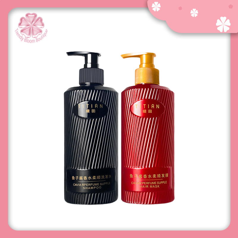 Dầu gội trứng cá muối Titian, xả tóc, nuôi dưỡng tóc, phục hồi tóc hư tổn