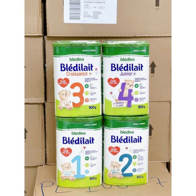 Sữa bột Bledilait Bledina Pháp hộp 900g số 1 2 3  (DATE 2023, 2024)