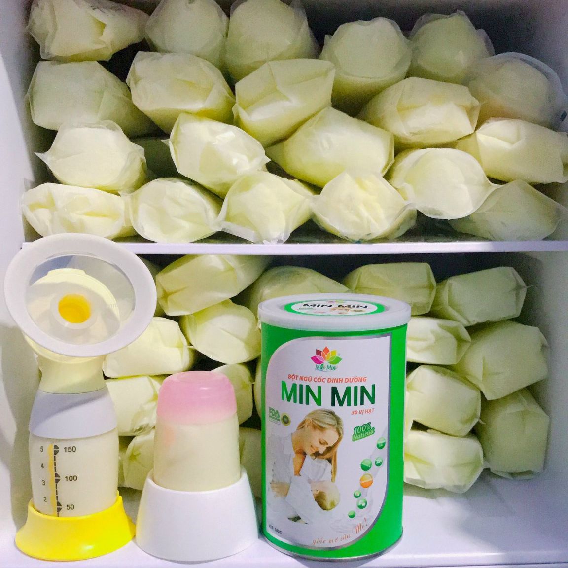 Ngũ cốc min min mẫu mới 30 hạt,ngũ cốc lợi sữa min min,ngũ cốc mẹ bầu