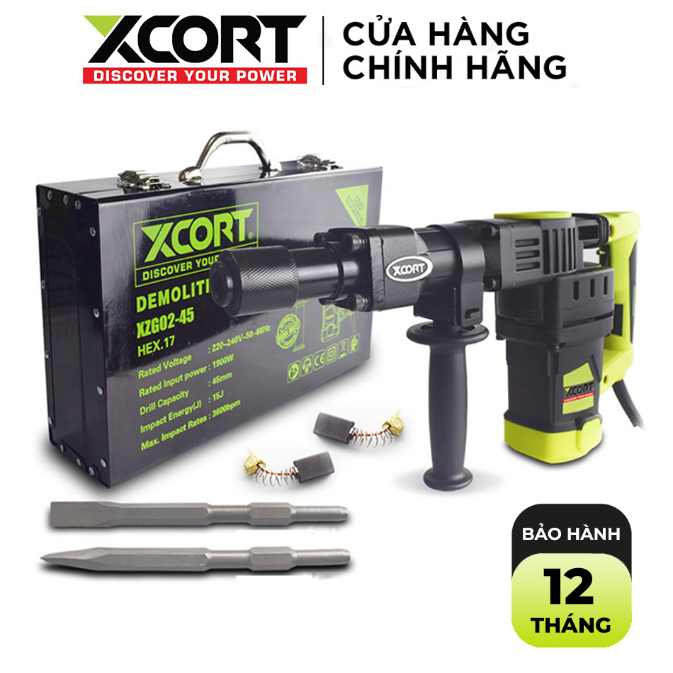 Máy đục bê tông-máy đục bê tông công trình 1900w xcort