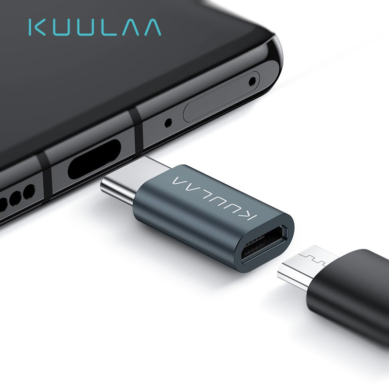 Đầu chuyển đổi kuulaa từ type c sang micro usb otg