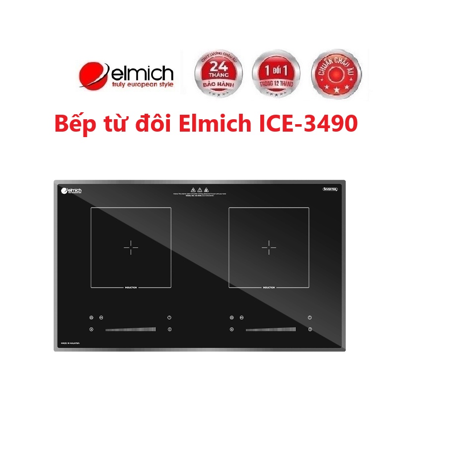Bếp từ đôi Elmich ICE-3490