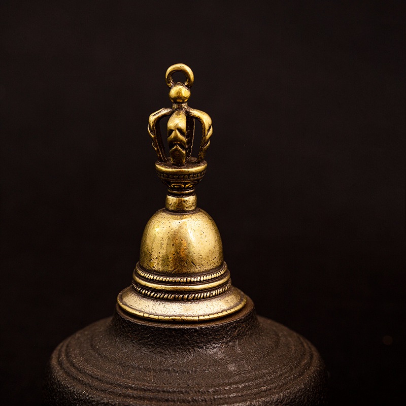 [HCM]Tượng Phong Thủy Trang Trí Bằng Đồng Hình Chuông Chày Kim Cang (Kích cỡ 4.9 x 2.5cm)