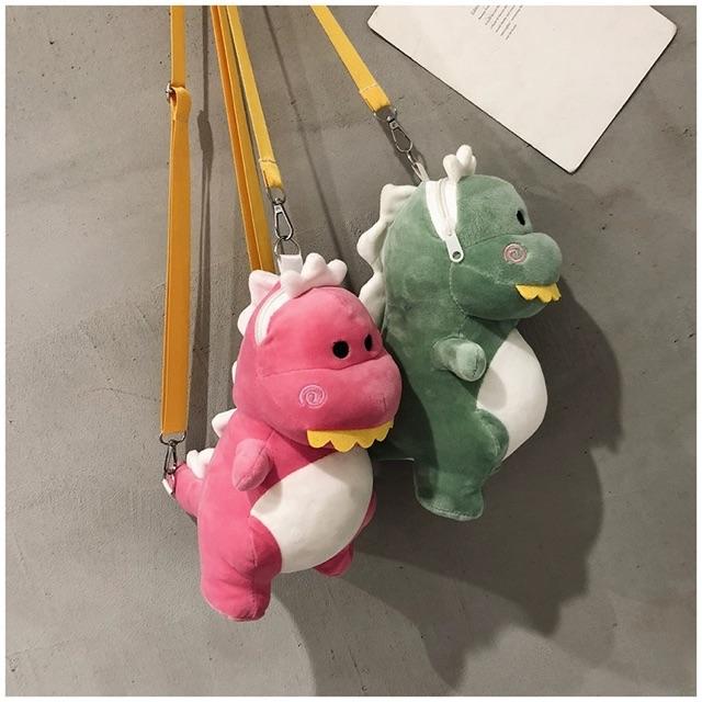 Túi đeo vai đeo chéo hình khủng long cute