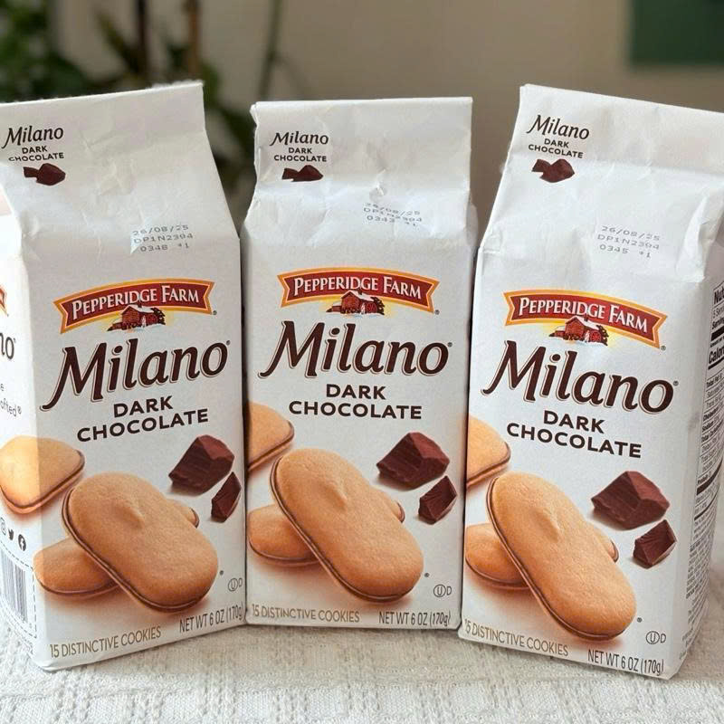 Bánh socola đen Pepperidge Farm Milano Mỹ 170g – Bánh quy giòn kẹp socola đậm vị, thơm béo sang trọng