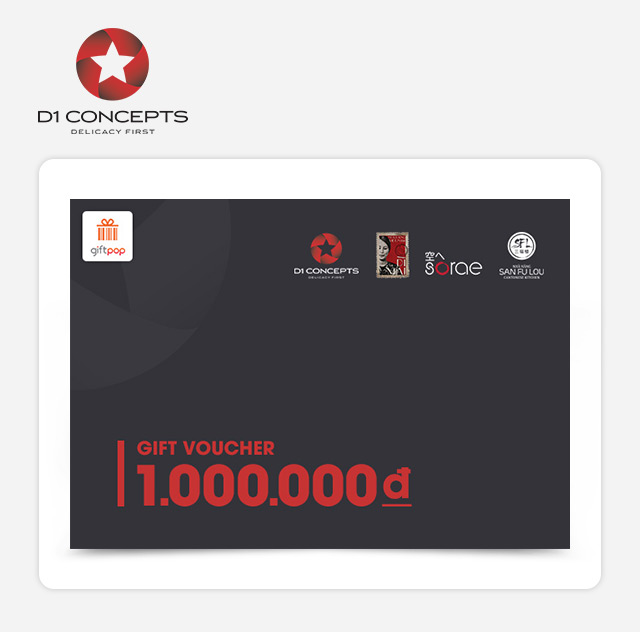 [12.12] Phiếu quà tặng D1-concepts 1000k