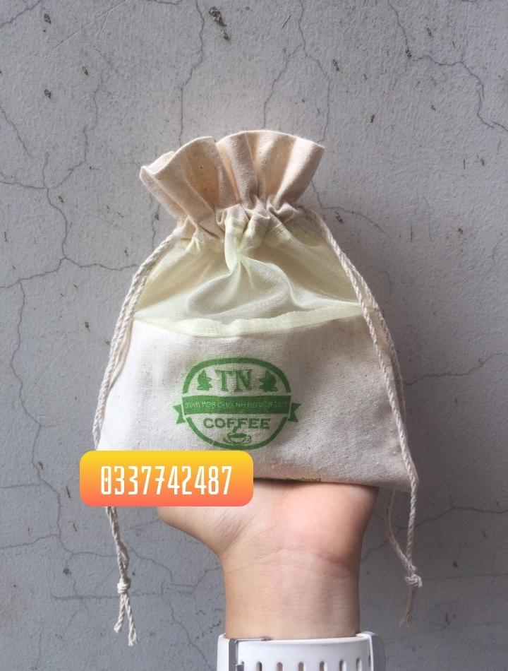 [HCM]Túi vải dây rút voan 15*18cm (không in)