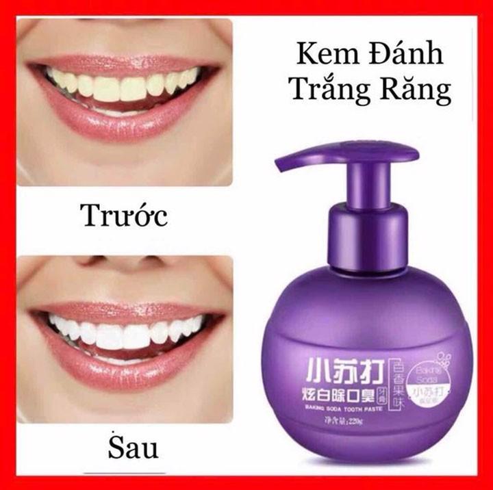 Kem đánh răng Banking soda lọ tròn hang noi địa trung tẩy trắng răng
