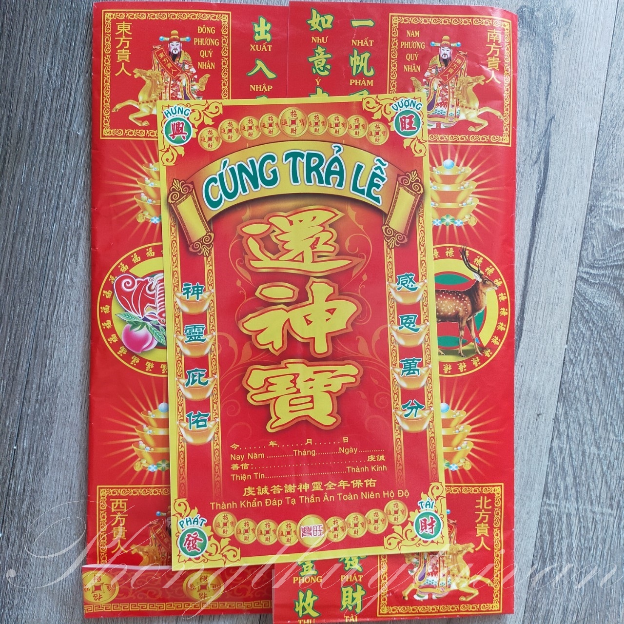 Giấy cúng trả lễ,cảm tạ thờ cúng