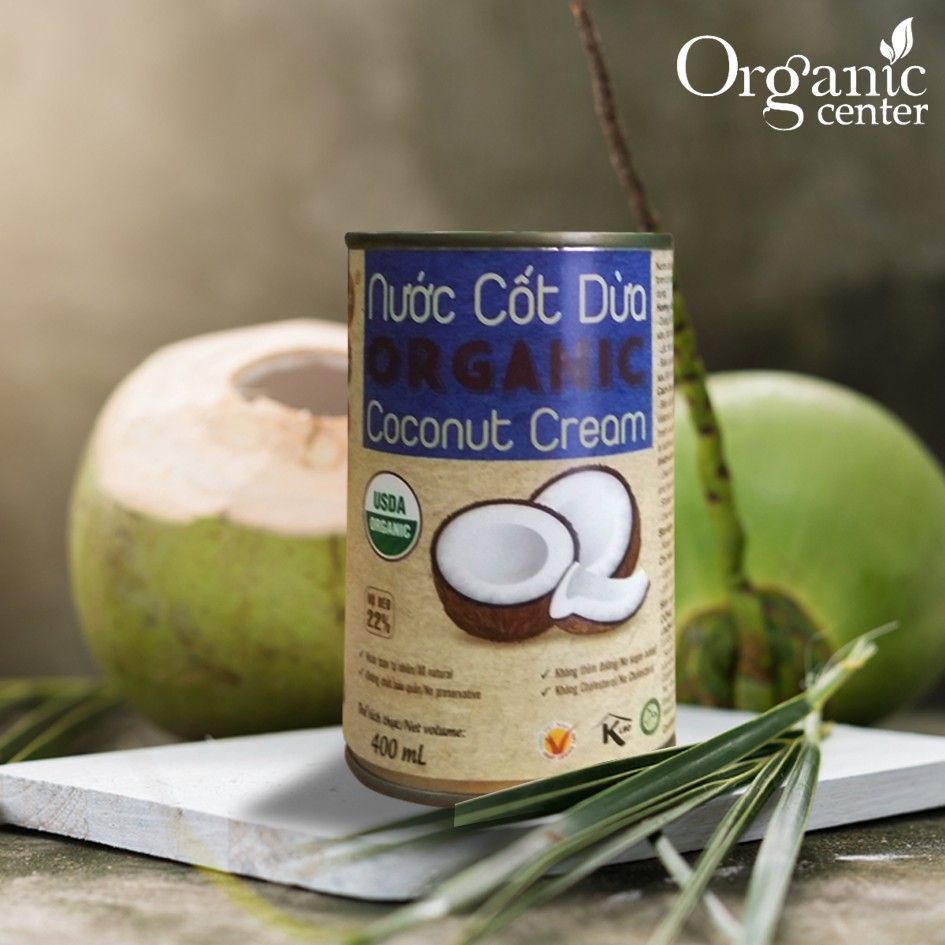 Nước cốt dừa hữu cơ vietcoco 400ml