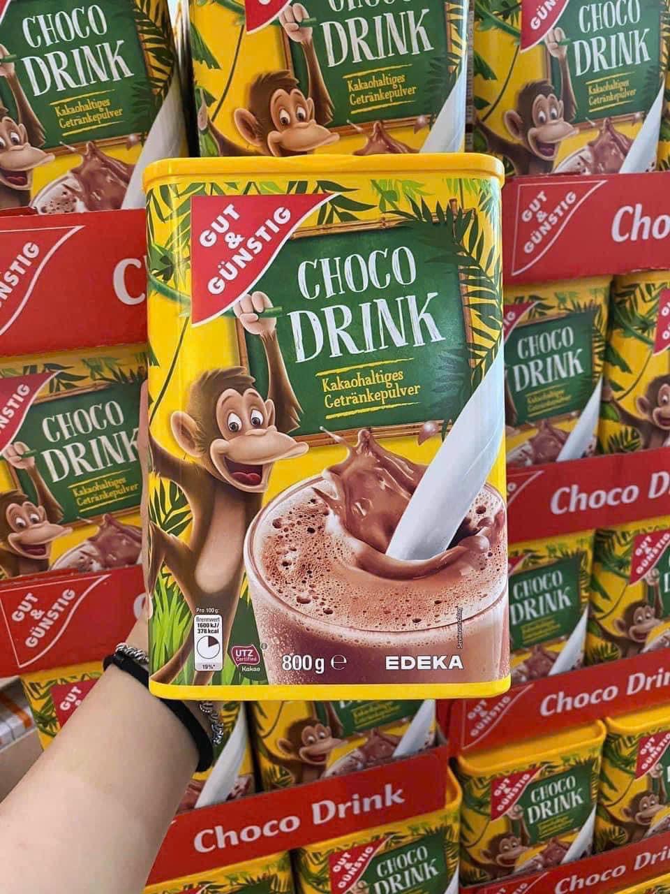 HỘP 800G Bột Cacao Sữa Gut & Gunstig Choco Drink Thơm Béo - Đức
