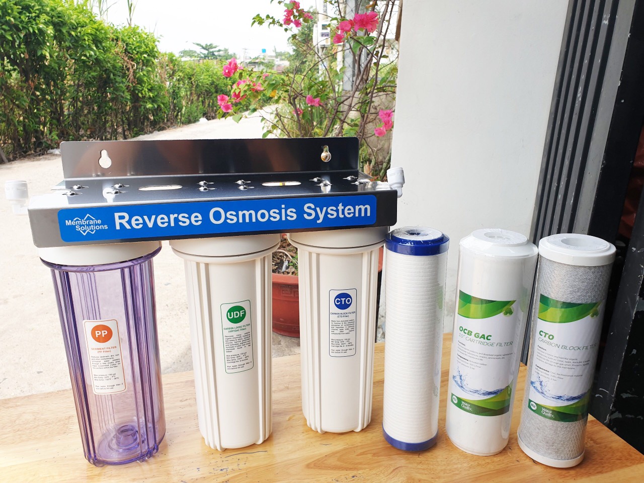 Bộ lọc nước thô đầu nguồn 3 cấp lọc MemBrane Solutions