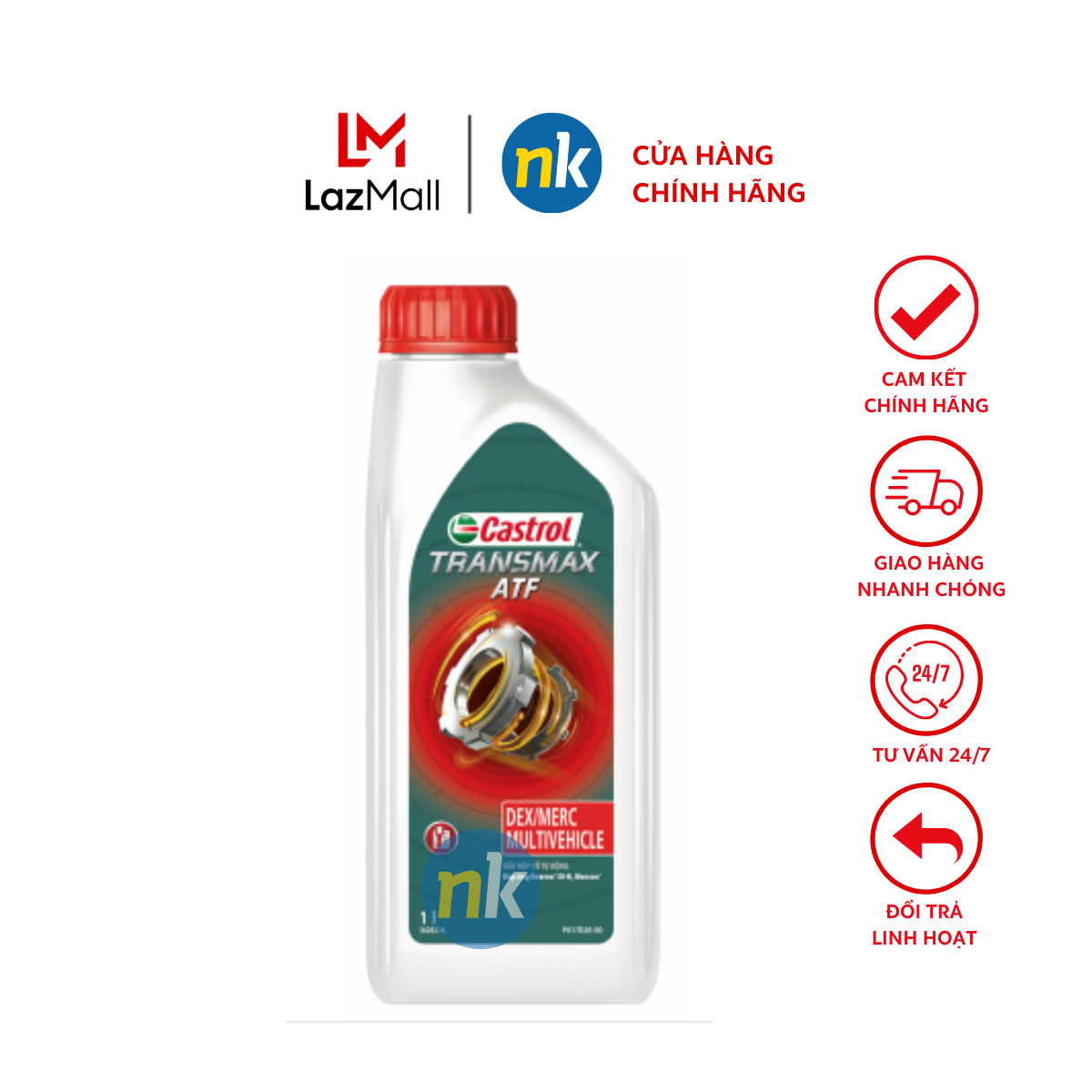 Castrol transmax atf dex iii, mercon® 1l - nhớt hộp số tự động dexron®-iiih, mercon®, nhớt hộp số tự động 4 cấp hoặc 5 cấp, giá tốt, nhà bán hàng uy tín, hàng chính hang