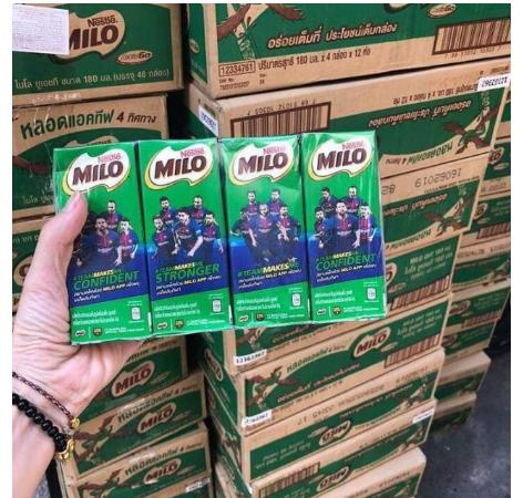 Lốc 4 hộp sữa Milo Thái Lan 180ml