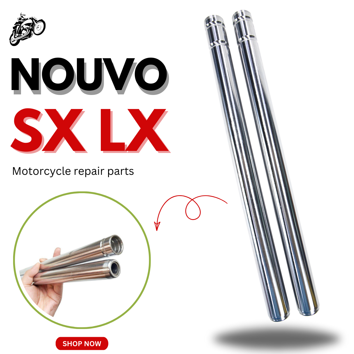 Ty phuộc giảm xóc trước Yamaha Nouvo 4 Lx, 5 Sx