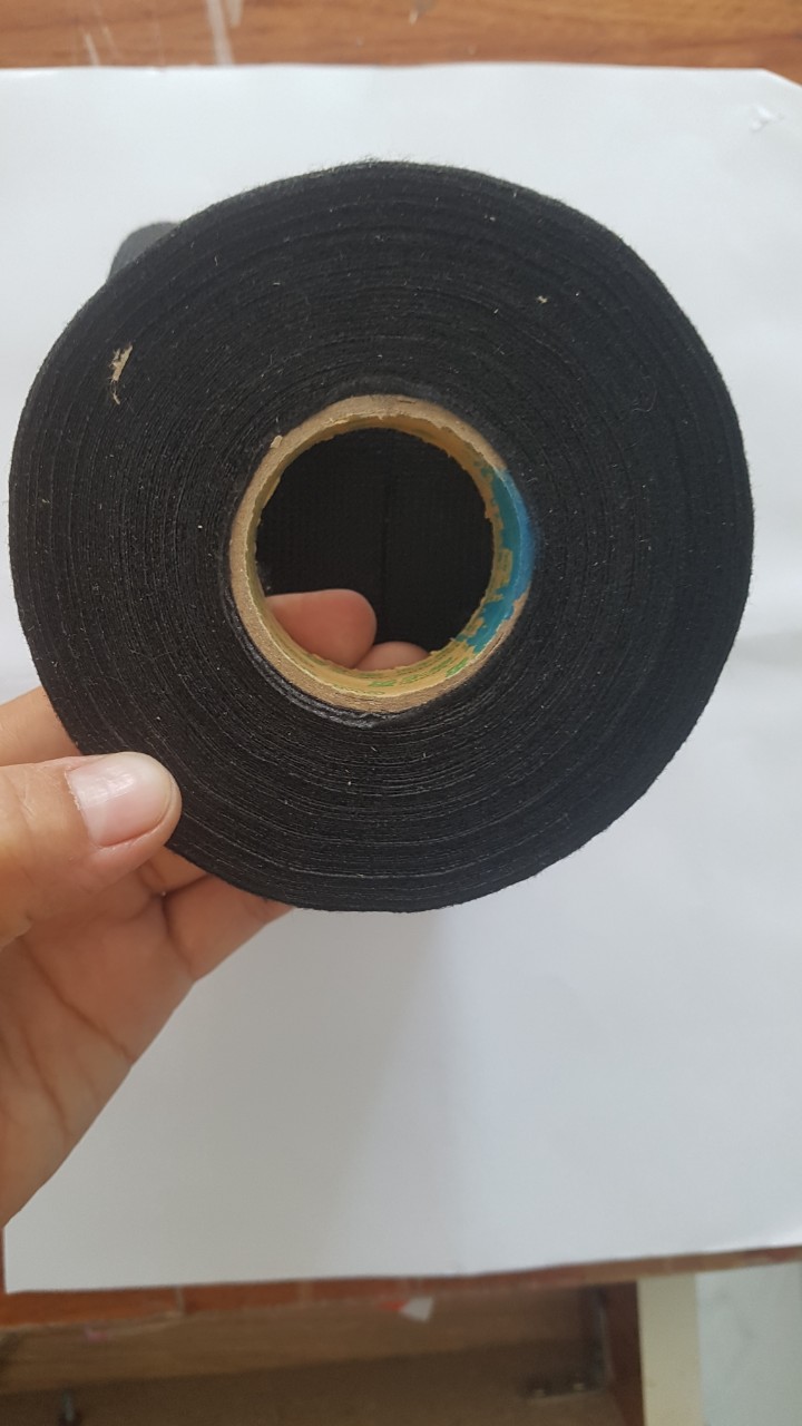 [HCM]Băng keo vải chịu nhiệt cao dùng cho hệ thống điện trên ô tô - cao: 19mm x dài: 30m
