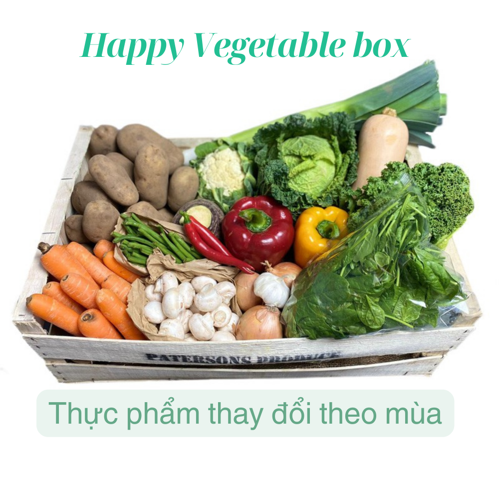 Thùng thực phẩm rau củ quả tươi - 12 Loại - 10kg
