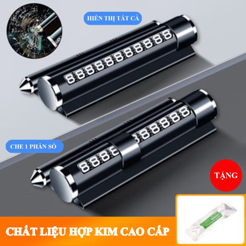 Bảng ghi số điện thoại trên ô tô ahacar kết hợp búa phá thoát hiểm ô tô