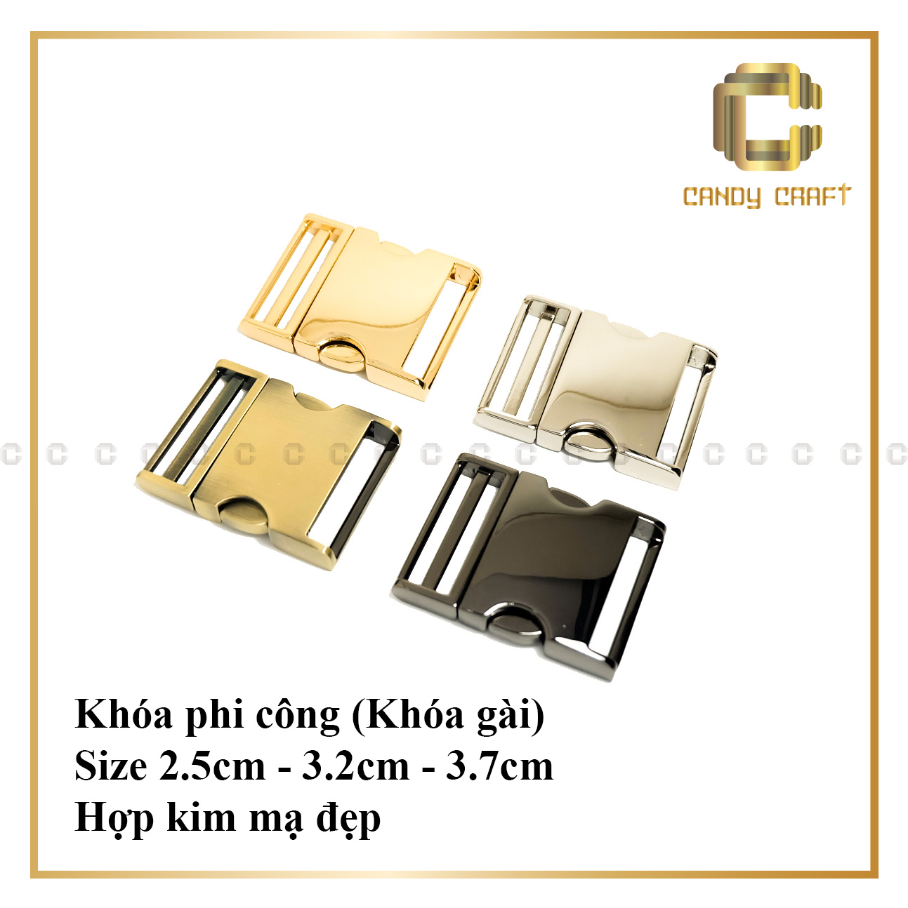 [HCM]Khóa phi công (khoá gài) - phụ kiện làm túi xách