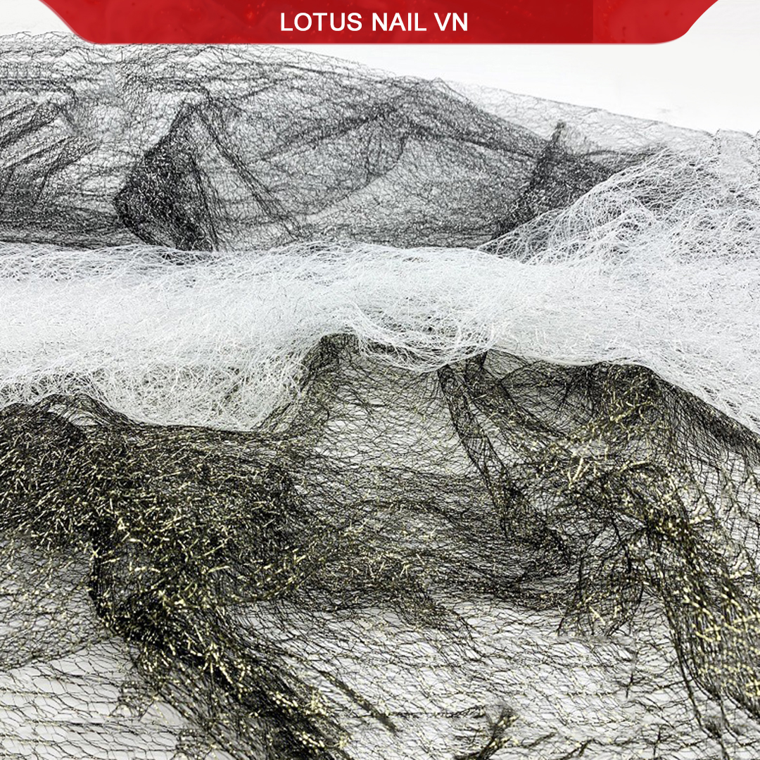 Lưới ren chụp ảnh mẫu nail phong cách Hàn Quốc